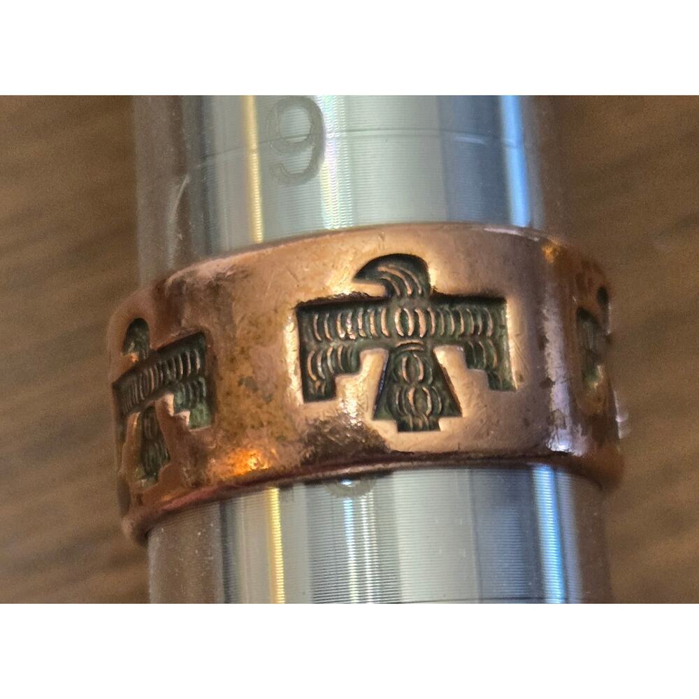 Phoenix Ring Southwest Copper Ladies/Men's Ring Size 10 - Picture 5 of 5